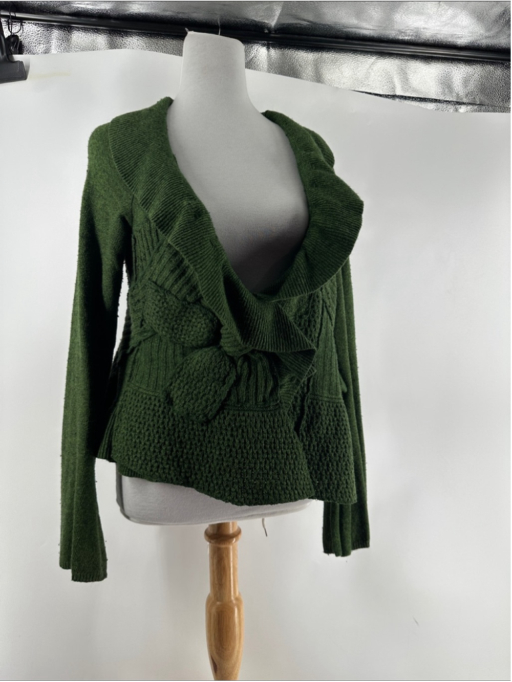 Anthropologie Moth cardigan cotton angora cashmere eccentric fairy sz sm - Picture 8 of 14